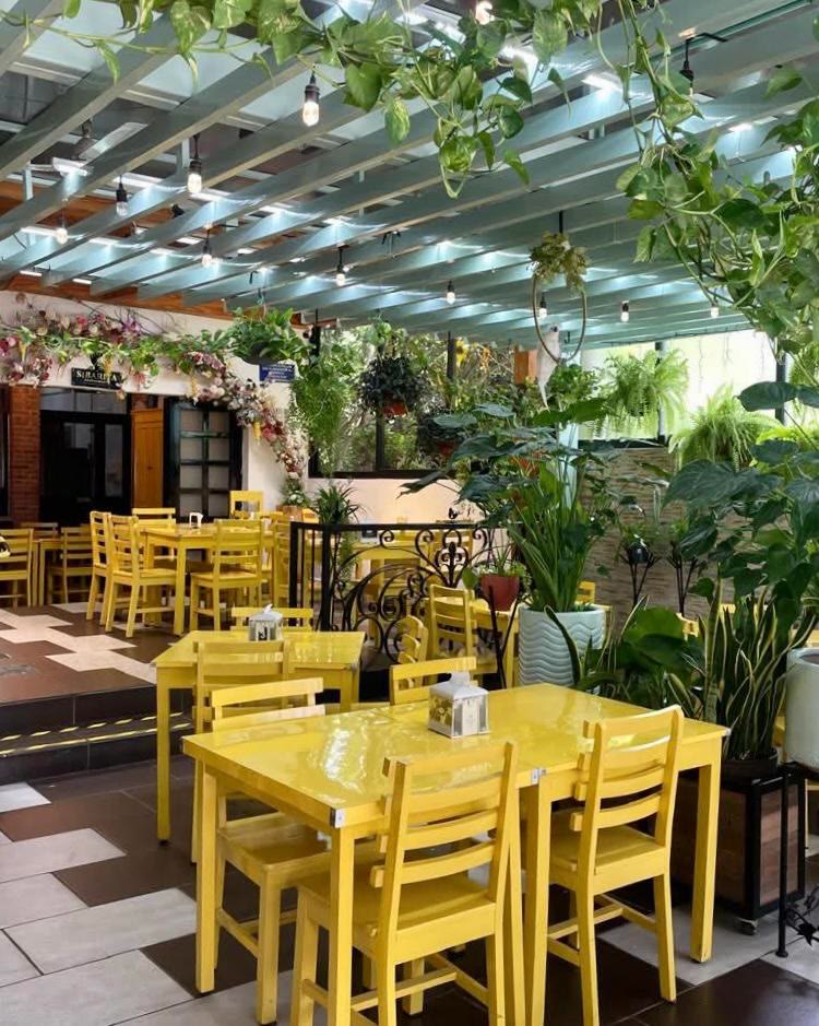 Pérgola y comedor de Sibarita Restaurante